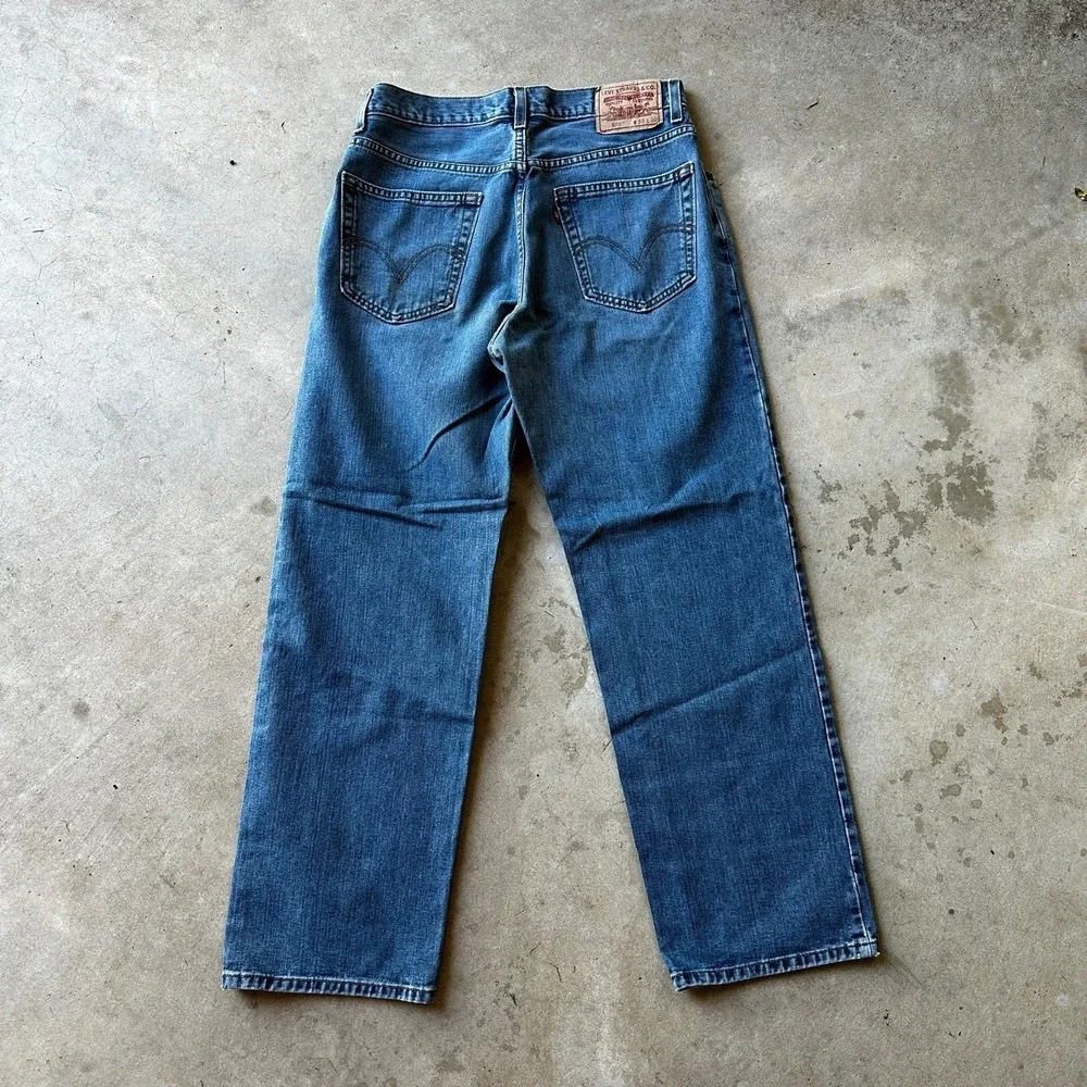 VTG Levi 559 Relaxed Straight Leg Jeans Men's 32x30 Blue Denim Y2K Grunge Skate